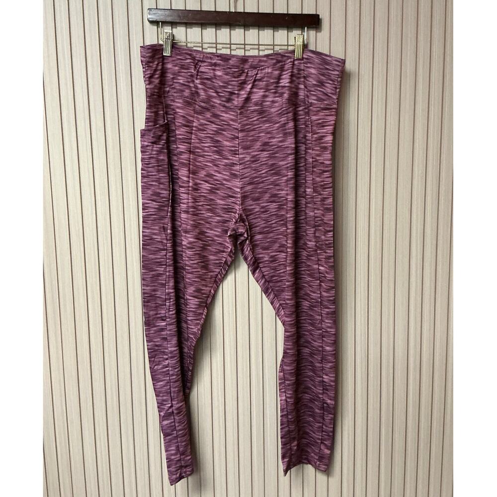 Zone Pro Women's High Waist 7/8 Active Leggings Pink Size 2X